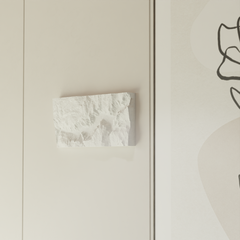 Custom Location Premium Magnetic Carved Topographic Wall Map – High Detail with custom Finishes