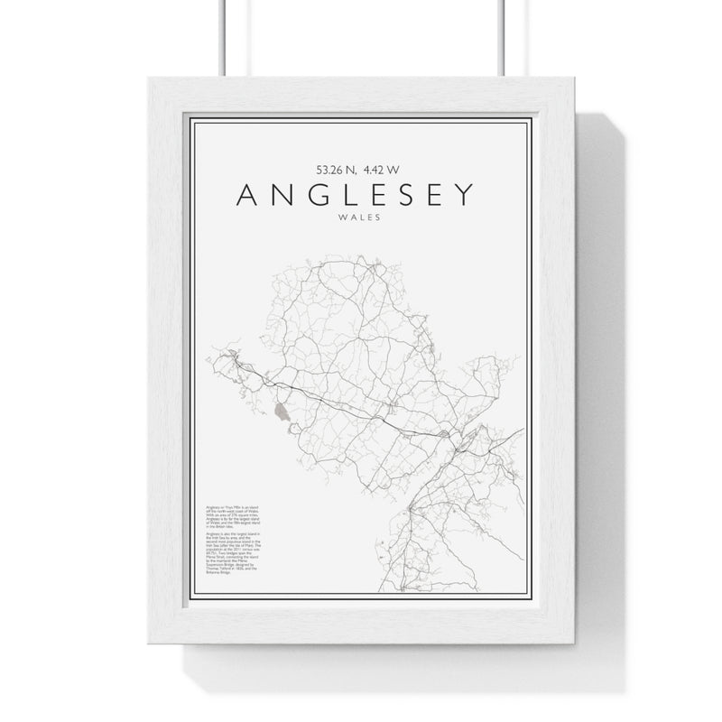Anglesey Print Framed. Minimal Style