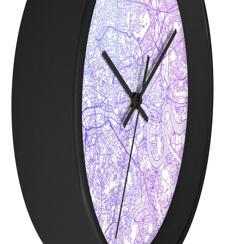 Custom Location Cartographic Wall Clock