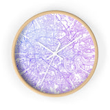 Custom Location Cartographic Wall Clock