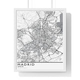 Madrid City Print Framed. Classic Style