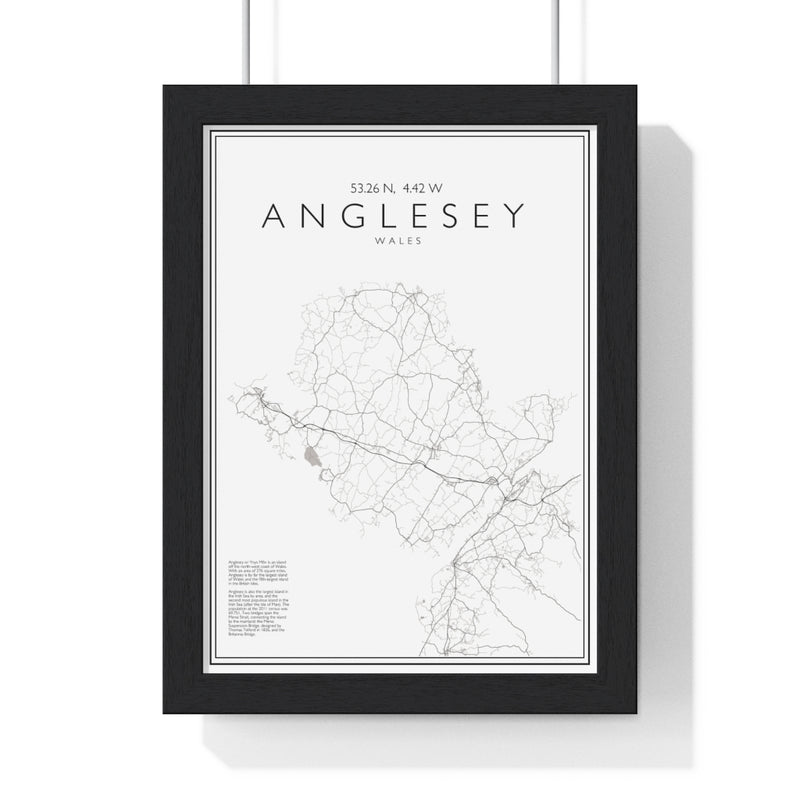 Anglesey Print Framed. Minimal Style