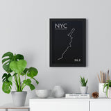 New York Marathon Print Framed. Minimal Style