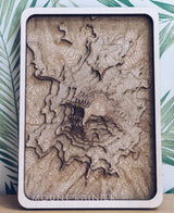 Mount Rainier Wood Map