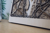 washington dc laser cut map