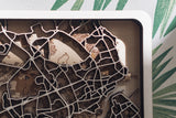 Newcastle laser cut map