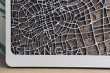 shanghair laser cut map
