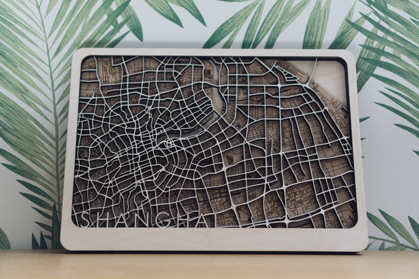 Shanghai wood map