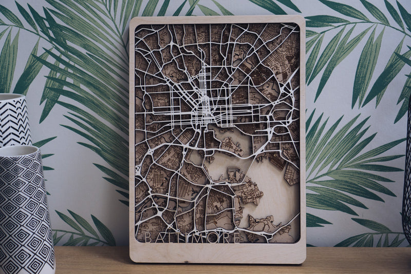 Baltimore wood map
