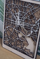 Baltimore laser cut map