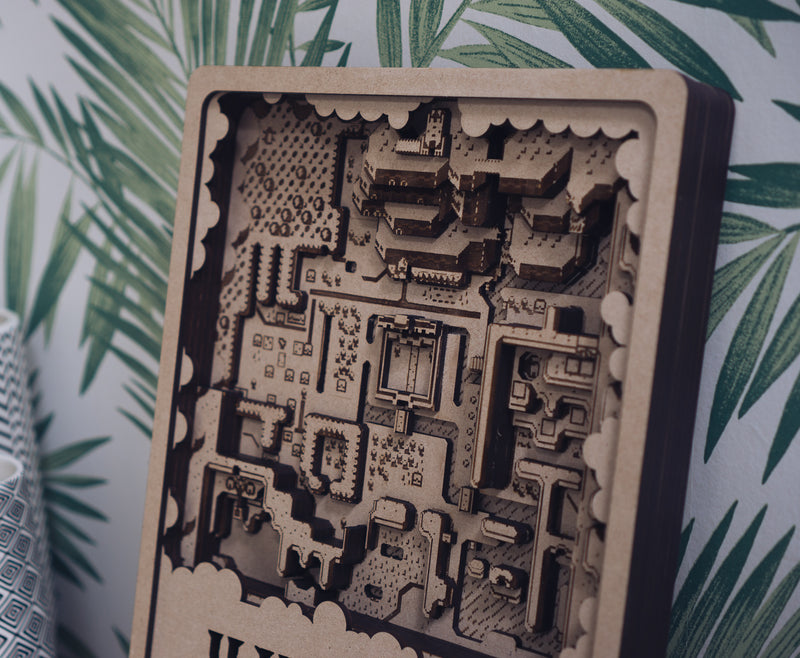 Zelda Laser Cut Map