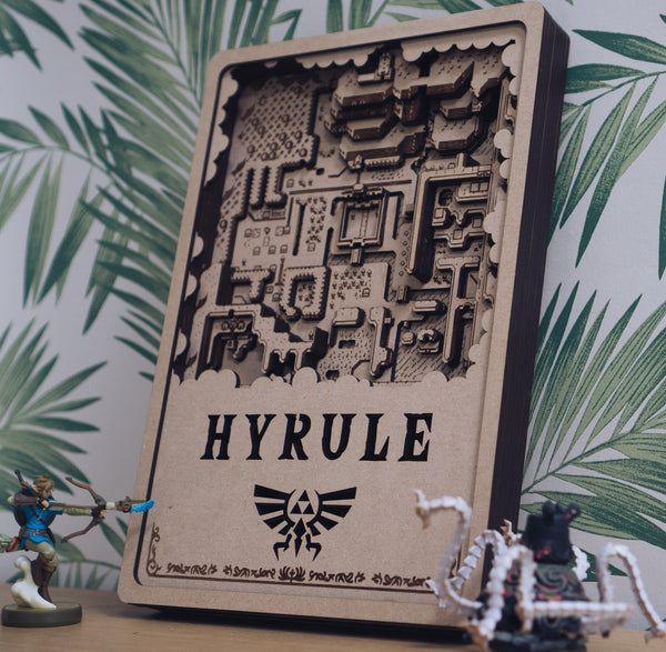 Hyrule Laser Cut Map