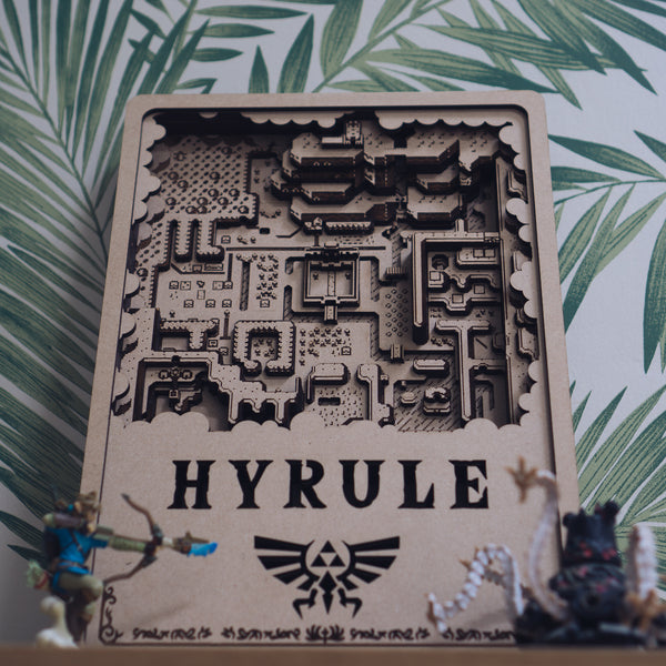 Hyrule Laser Cut Map