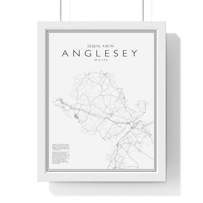 Anglesey Print Framed. Minimal Style