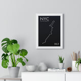 New York Marathon Print Framed. Minimal Style