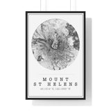 mt st helens map print