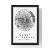 mt st helens map print