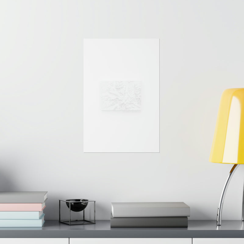 Custom Location Minimalist Topographic Print.