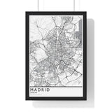 Custom Location City Print. Framed. Classic Style