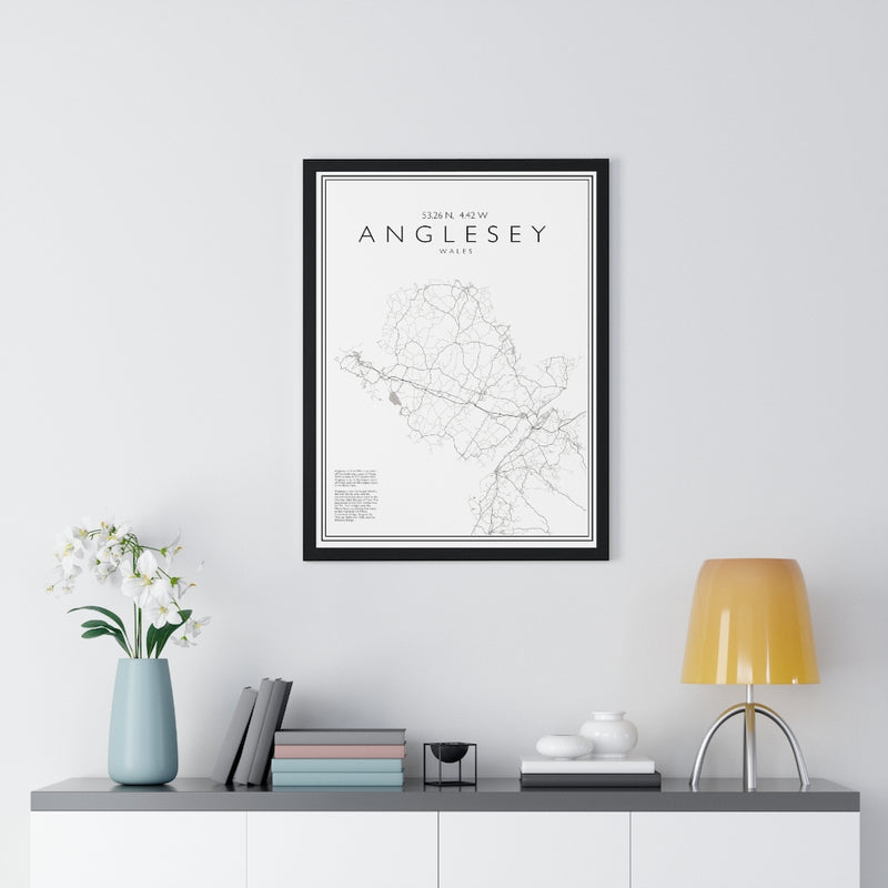 Anglesey Print Framed. Minimal Style