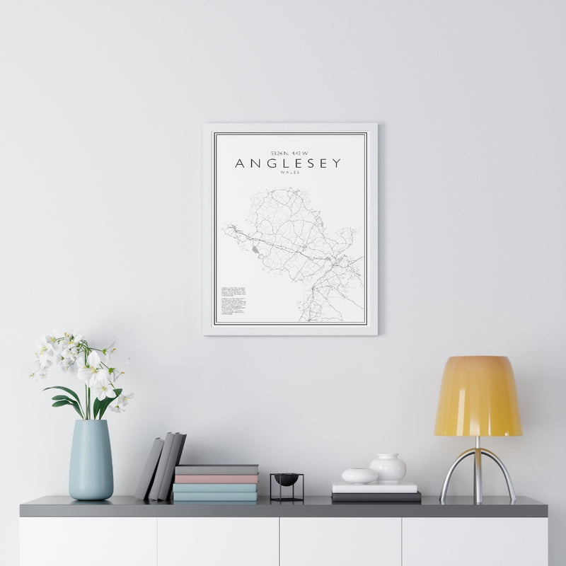 Anglesey Print Framed. Minimal Style