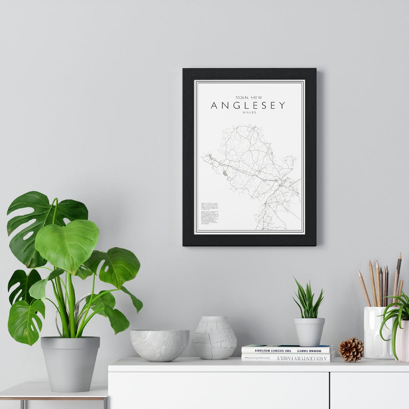 Anglesey Print Framed. Minimal Style