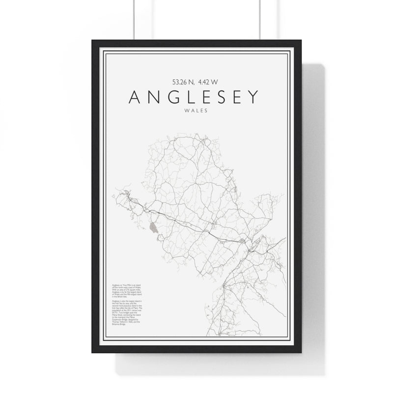 Anglesey Print Framed. Minimal Style