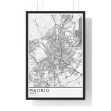 Custom Location City Print. Framed. Classic Style