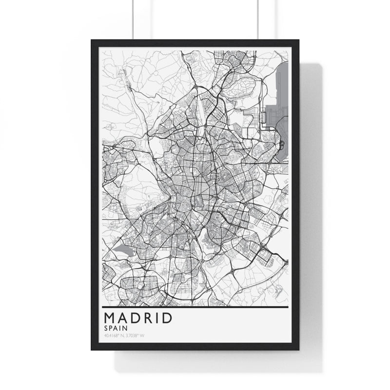 Custom Location City Print. Framed. Classic Style