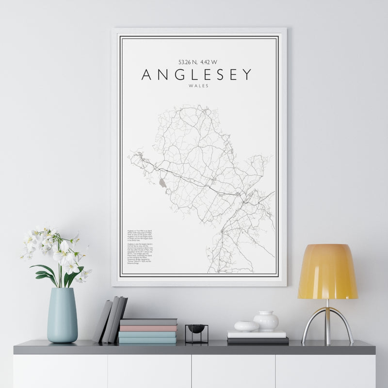 Anglesey Print Framed. Minimal Style