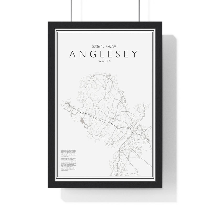 Anglesey Print Framed. Minimal Style