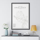 Anglesey Print Framed. Minimal Style