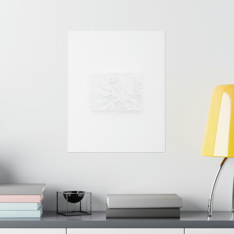 Custom Location Minimalist Topographic Print.