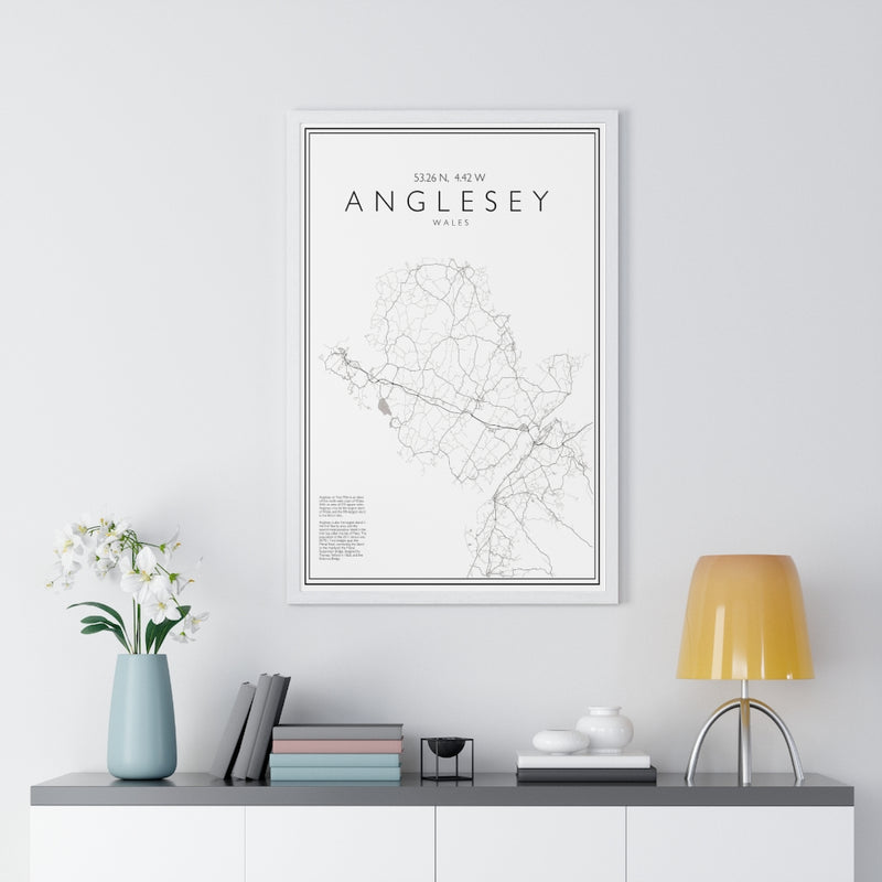 Anglesey Print Framed. Minimal Style