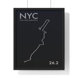 New York Marathon Print Framed. Minimal Style