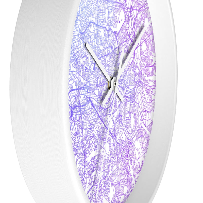 Custom Location Cartographic Wall Clock