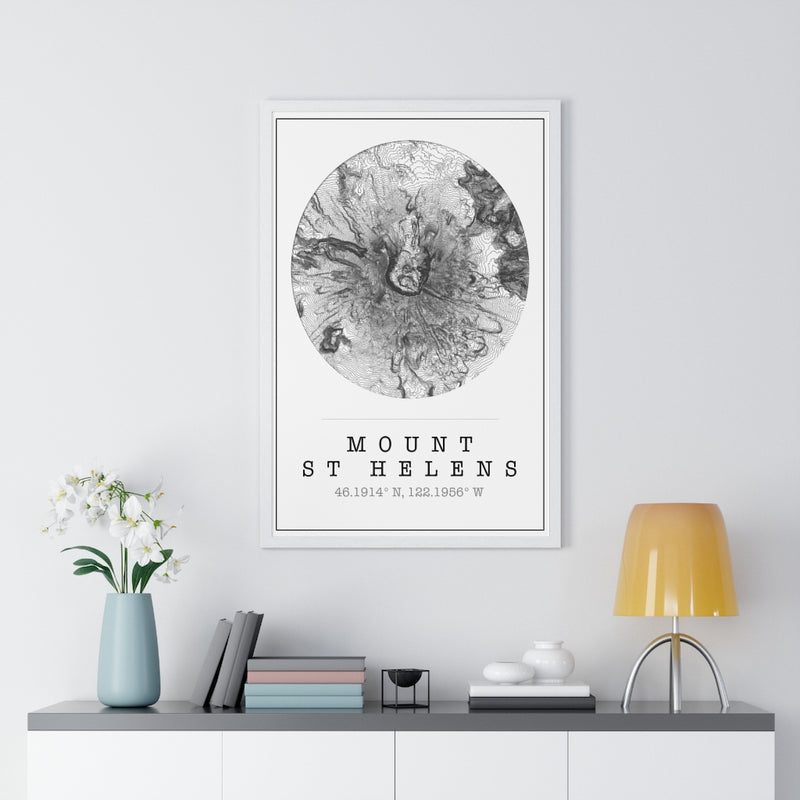 mt st helens map print