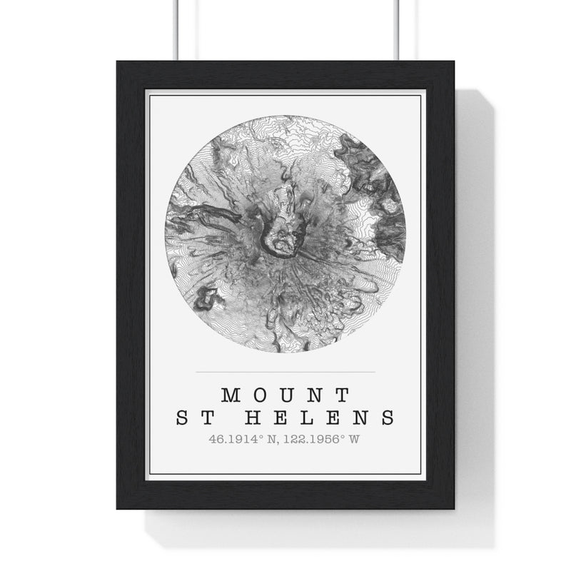 mt st helens map print