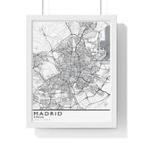 Madrid City Print Framed. Classic Style