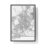 Custom Location City Print. Framed. Classic Style