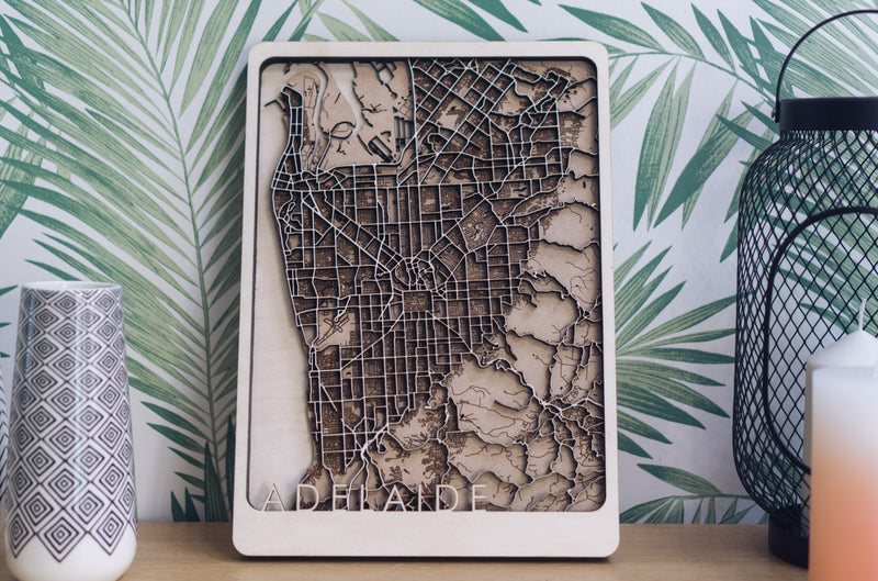 custom location wood map