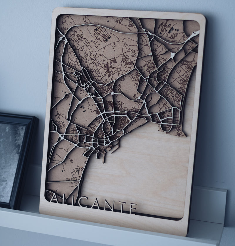 Alicante wood map