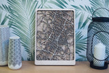 austin laser cut wood maps