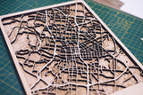 austin laser cut wood maps