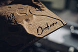 Custom Location Full Hardwood Topographic Carved Map