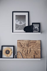 Custom Location Full Hardwood Topographic Carved Map