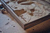 Custom Location Full Hardwood Topographic Carved Map