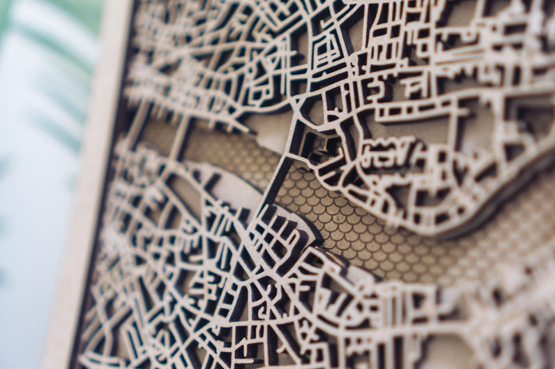 London Laser Cut Map