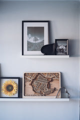 wood laser cut map