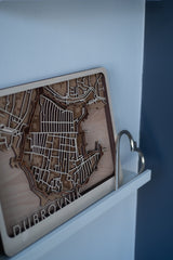 custom wood map